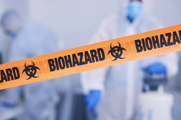 Professional Biohazard technician working in New Munich, MN